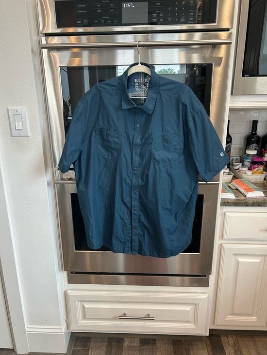 Kuhl Other - Kuhl Men’s Short-Sleeve Button-Down Shirt - Teal size XXL GUC